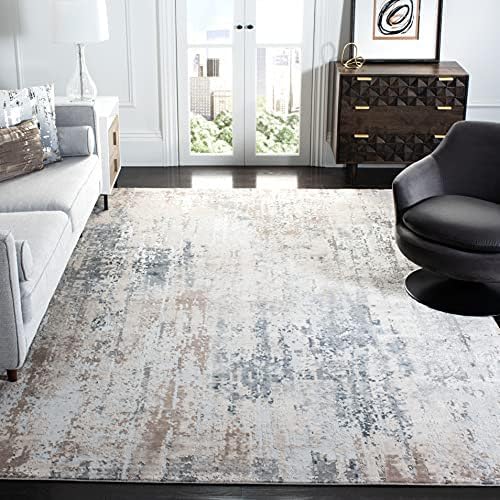 Zora Carpet Light Grey Abstract Design Soft Silk Carpet for Living Room Bedroom...