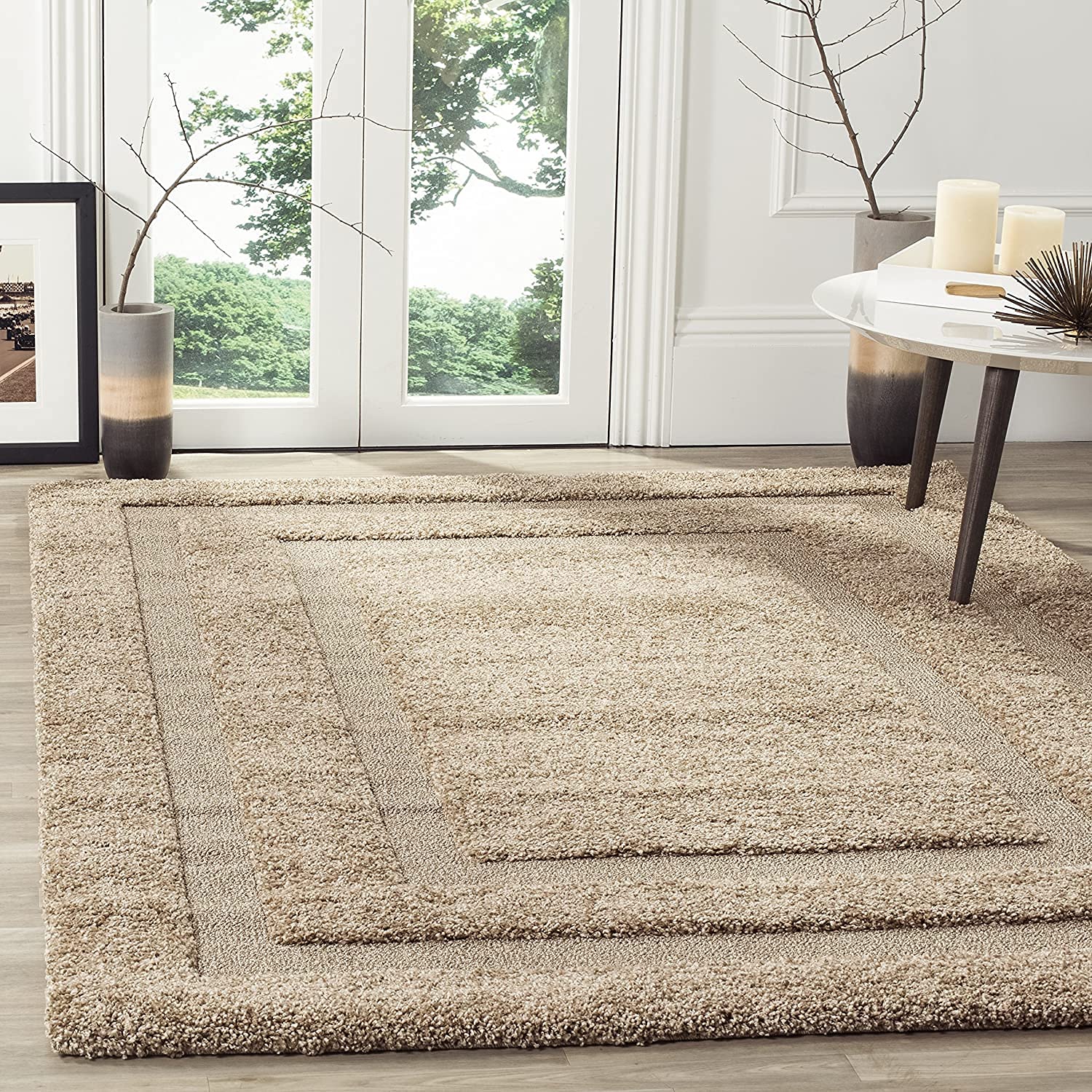 Zora Carpet Shaggy Rugs Soft Touch 5 cm Thick Pile Carpet for Bedroom Living Ro...