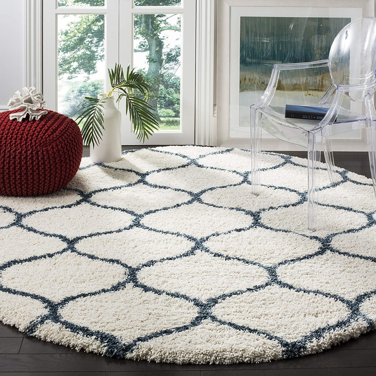 Round Shaggy Carpets